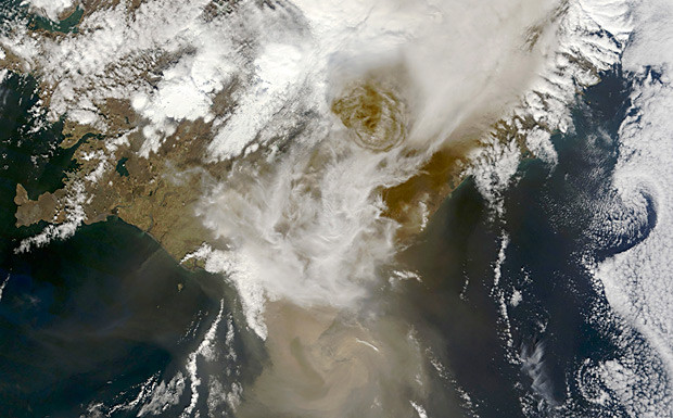 Aschewolke Vulkanausbruch Grimsvoetn Island