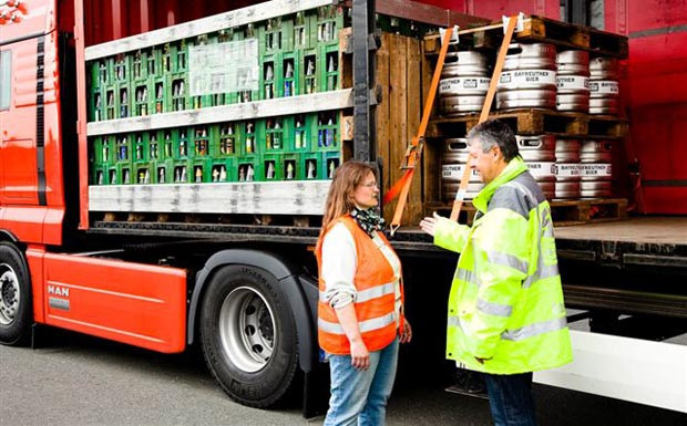 Ladungssicherung Getränkekisten