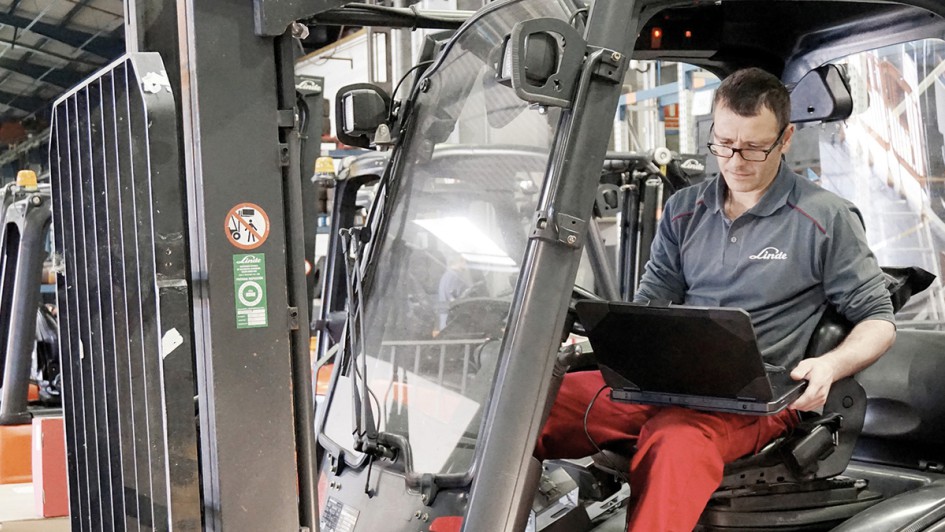 Linde, Gebrauchtstapler, Inspektion