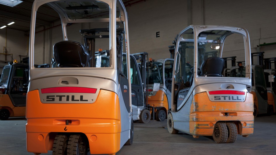 Still, Gebrauchtstapler, Vorher-Nachher