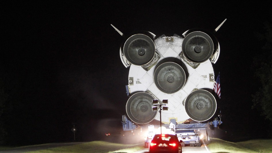 Schwertransporte, Rakete, Rocket, Truck, Transport, Space Shuttle