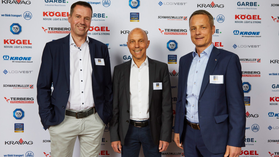 Bernd Rulle, Jörg Irsfeld und Frank Reppenhagen (v.l.n.r.) von Schmitz Cargobull