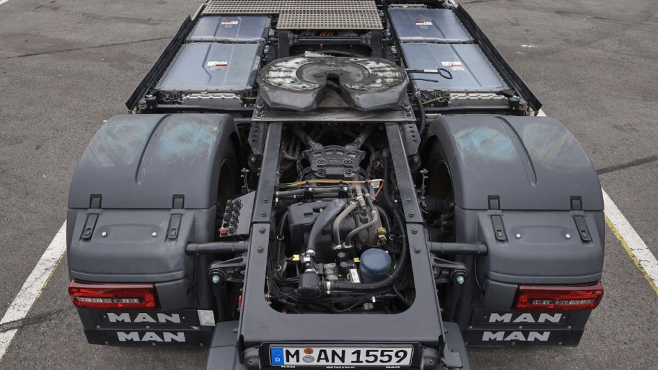 Lkw-Test E-Lkw VR Juli 2024, MAN eTGX, Kardanwelle