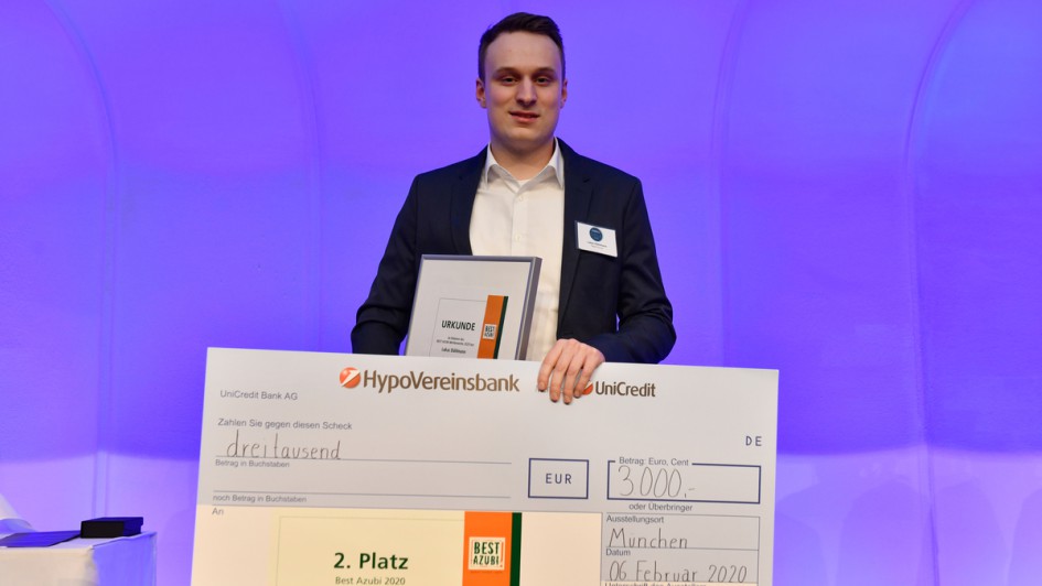 Best Azubi 2020, Lukas Dühlmann, Nagel-Group