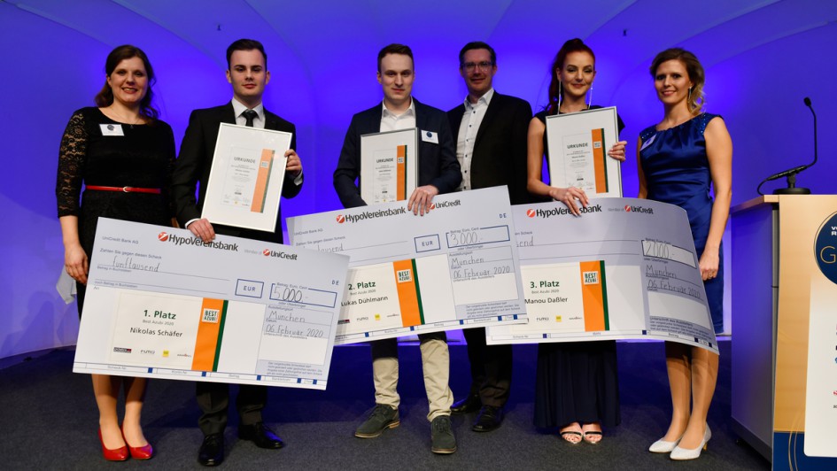 Best Azubi 2020, Gruppenbild mit Sponsoren