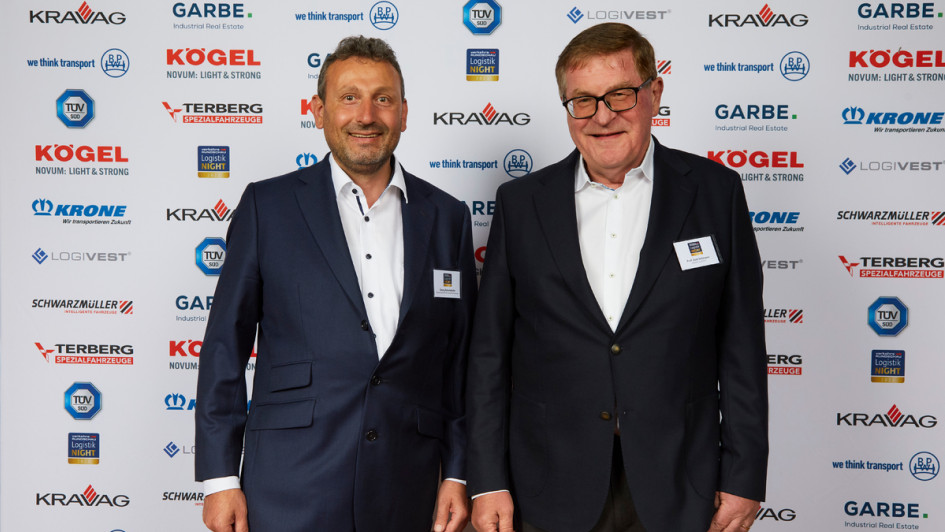 Logistik Night 2023: Georg Dettendorfer von der Spedition Johann Dettendorfer und Rechtsanwalt Prof. Axel Salzmann