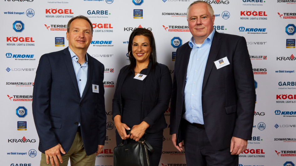 Jens Klauenberg von Logistic Alliance Germany, Nisrin Haidar und Stefan Schröder von LNC Logistic Network Consultants (v.l.n.r.)