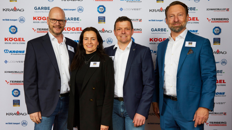 Manfred Nelles, Anne Elsäßer, Thomas Tschakert, Christoph Fitz (v.l.n.r.) von Volvo Group Trucks Central Europe