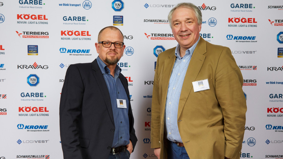 Martin Heying von Schifffahrt und Technik (SUT) und Martin Staats von Mainschifffahrts-Genossenschaft (MSG)