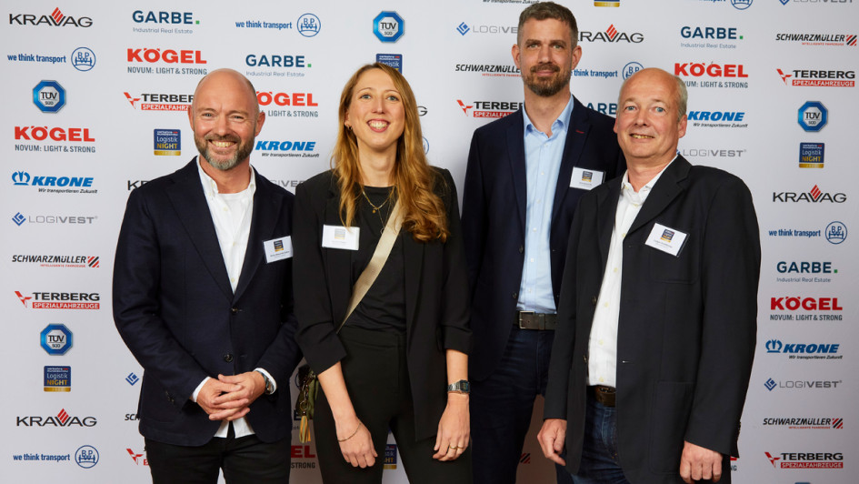 Mirko-Alexander Kahre, Carolin Hüppe, Dirk Heinrichs, Ludgar Schifferings (v.l.n.r.) von DKV Euro Service
