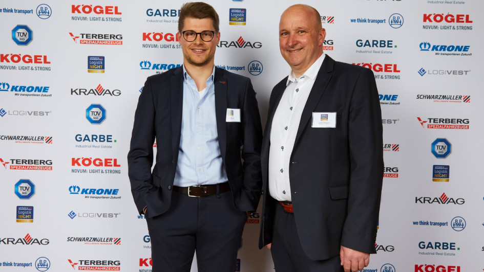 Niklas Nissen und Stefan Weigand von Weigand-Transporte