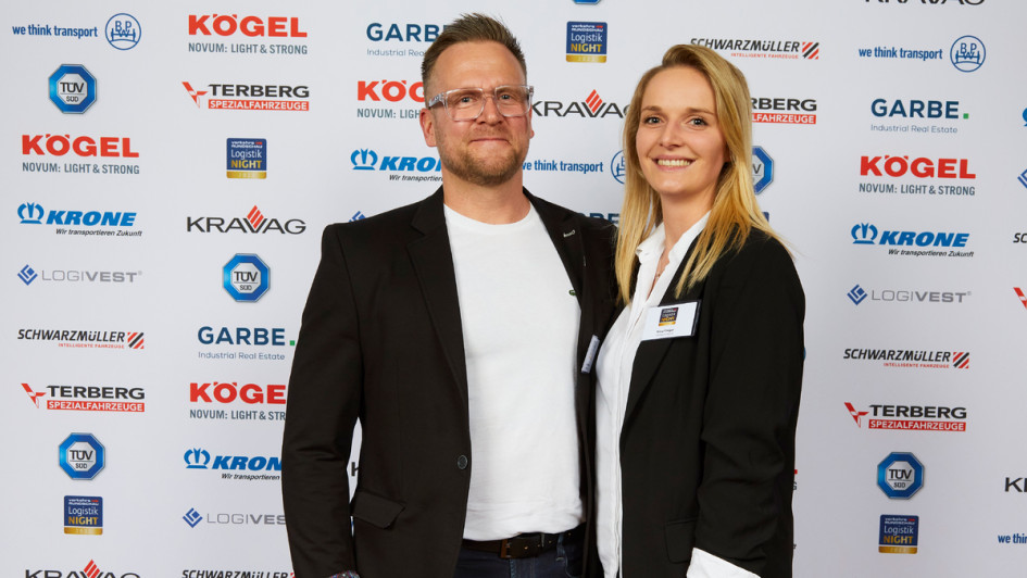 Oliver Schnürer und Vera Finger von Gienger Logistik