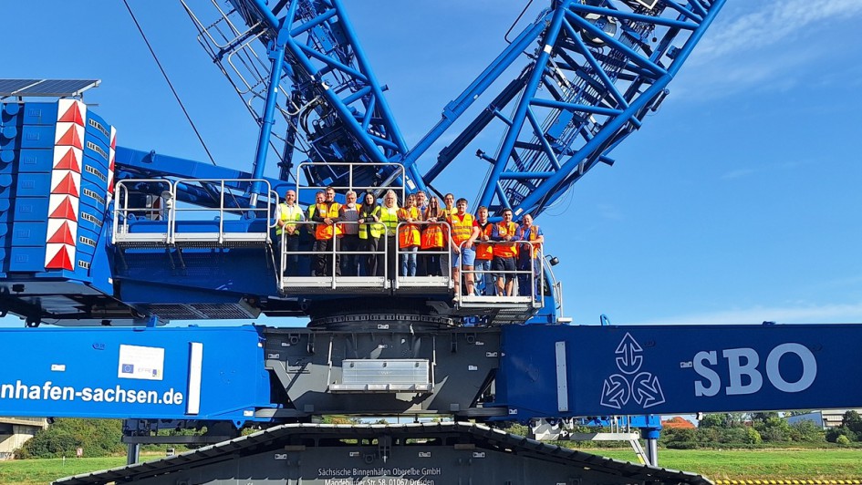 Gruppenfoto der Auszubildenden von Sächsische Binnenhäfen