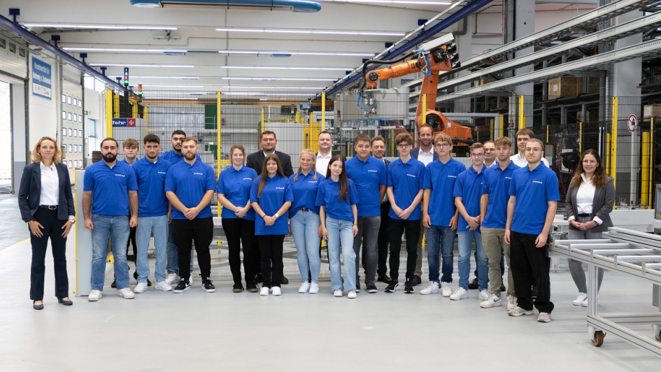 Gruppenfoto der Auszubildenden von Vahle