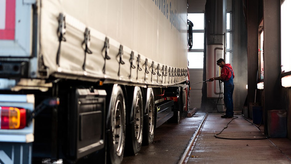 Waschanlage Waschen Spedition Gerloff