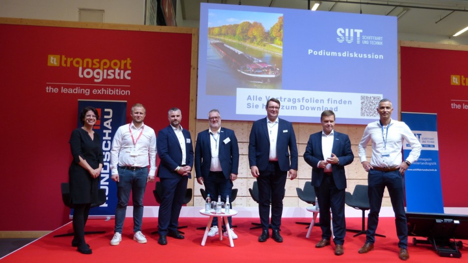 Für das VR-Schwestermagazin Schifffahrt und Technik (SUT) diskutierte Annika Beyer mit ihren Gästen das Thema Generalsanierung auf der Schiene – Chance für das Binnenschiff?