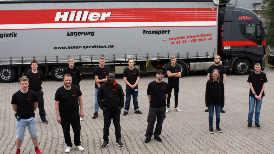 Azubis August 2021, Hiller Logistik